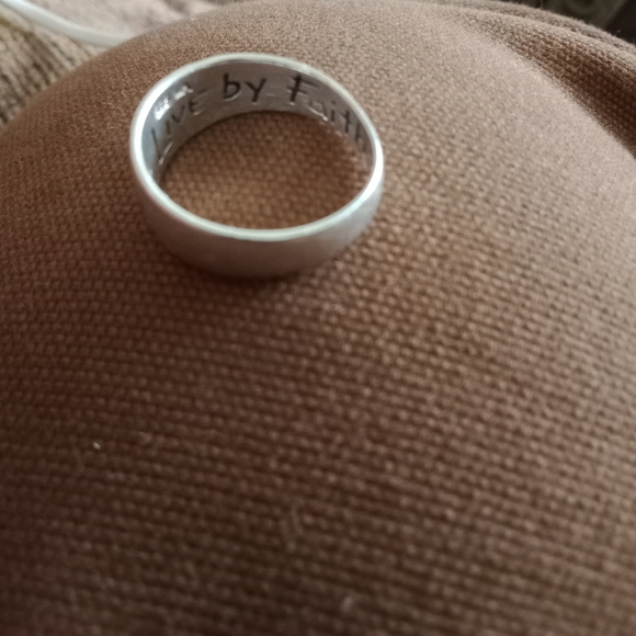 Sterling Silver 925 "Faith" ring - Picture 2 of 3